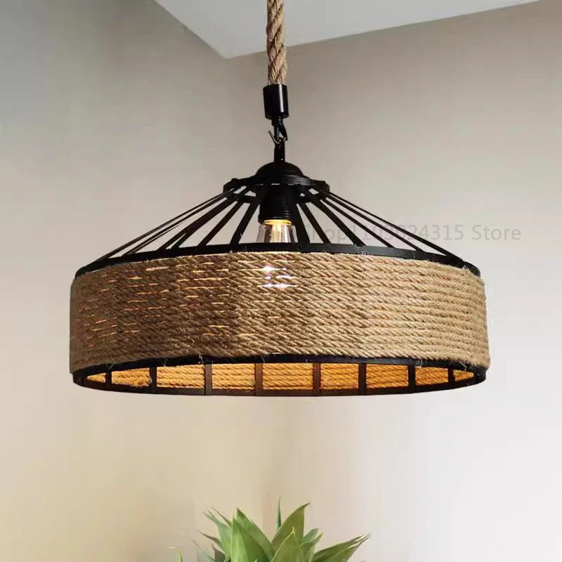 Lustre en Corde Naturelle