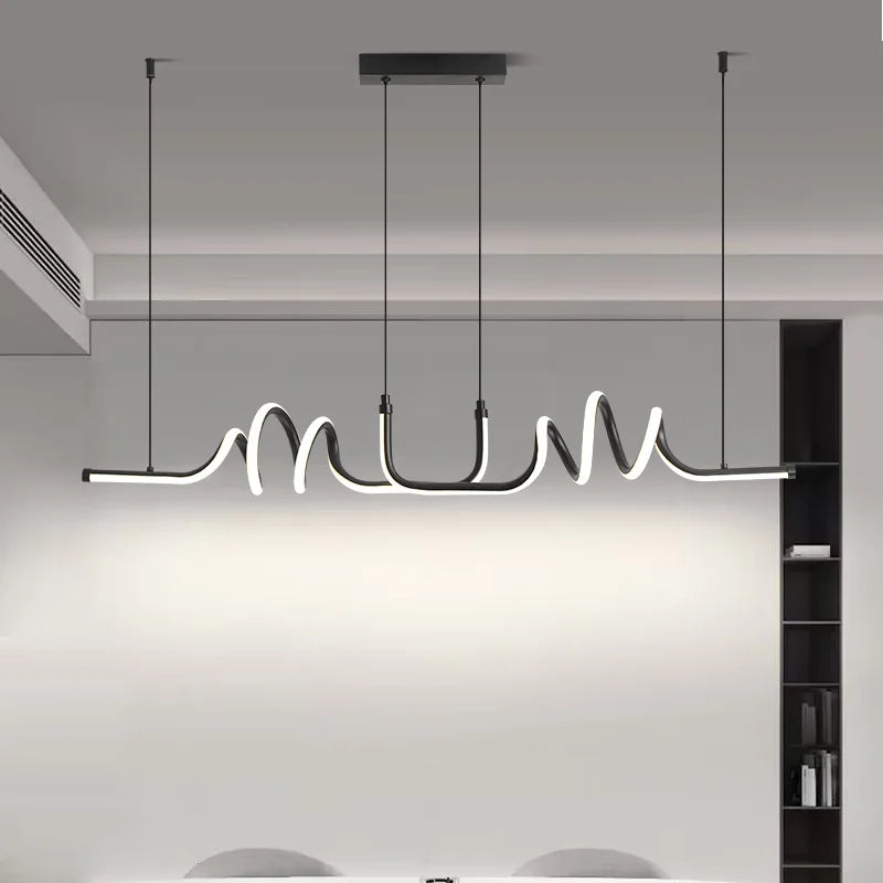 Lustre LED Serpent Lumineux
