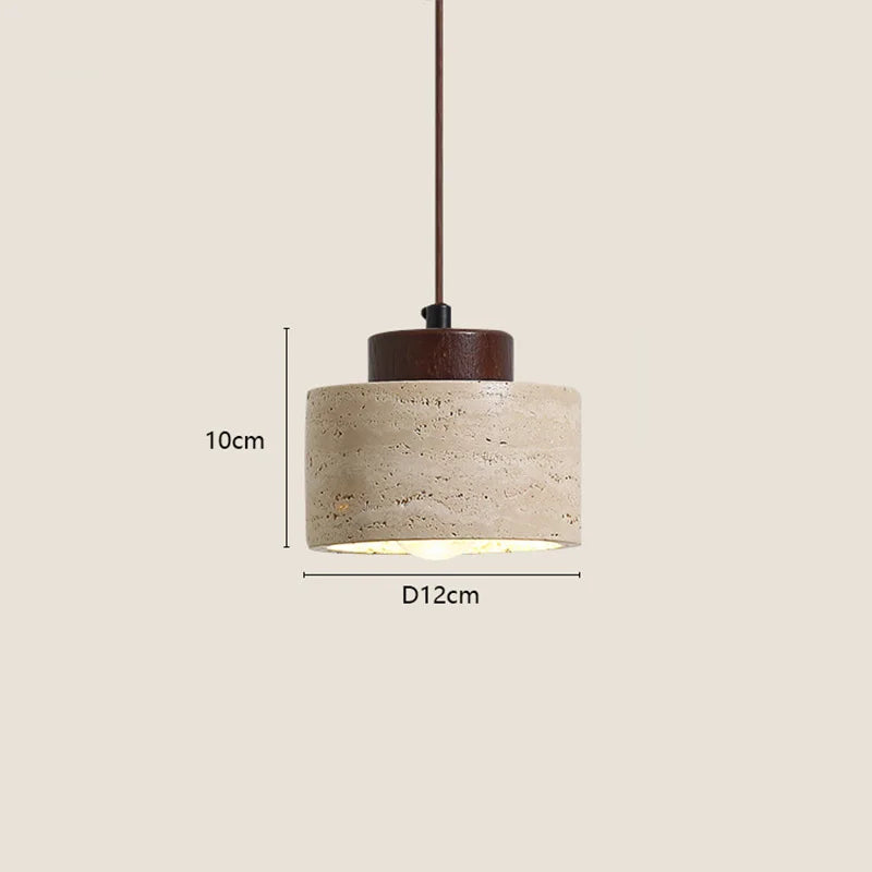Lustre Cylindre Naturel Clair