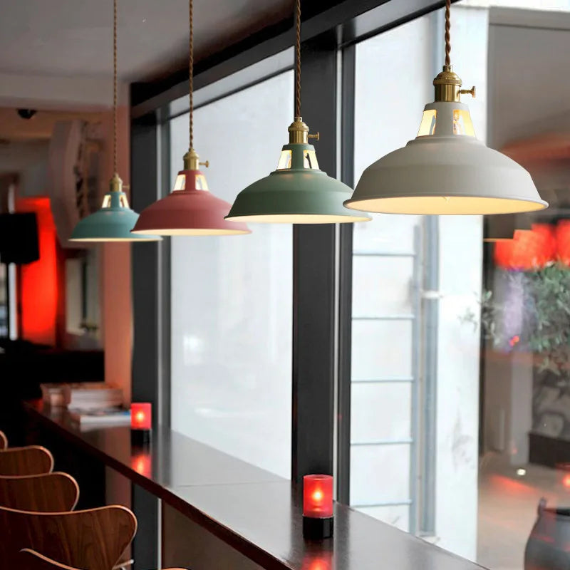 Lustre Industriel Multicolore
