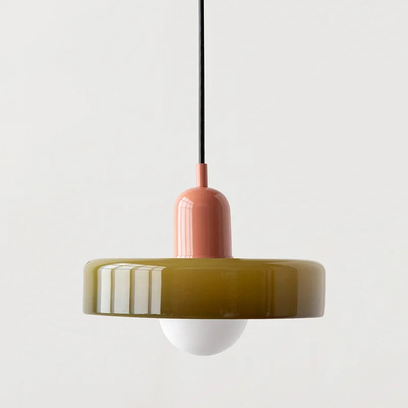 Lustre Suspension Vintage Colorée