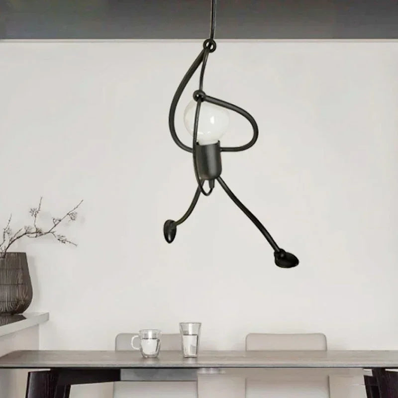 Lustre Suspendue Homme Grimpeur