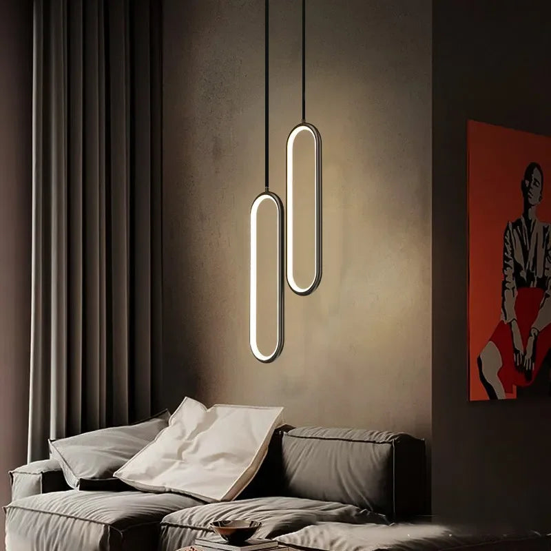 Lustre LED Ovale Moderne