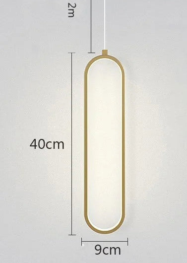 Lustre LED Ovale Moderne