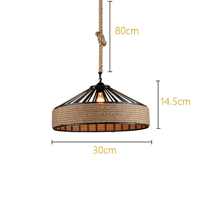 Lustre en Corde Naturelle