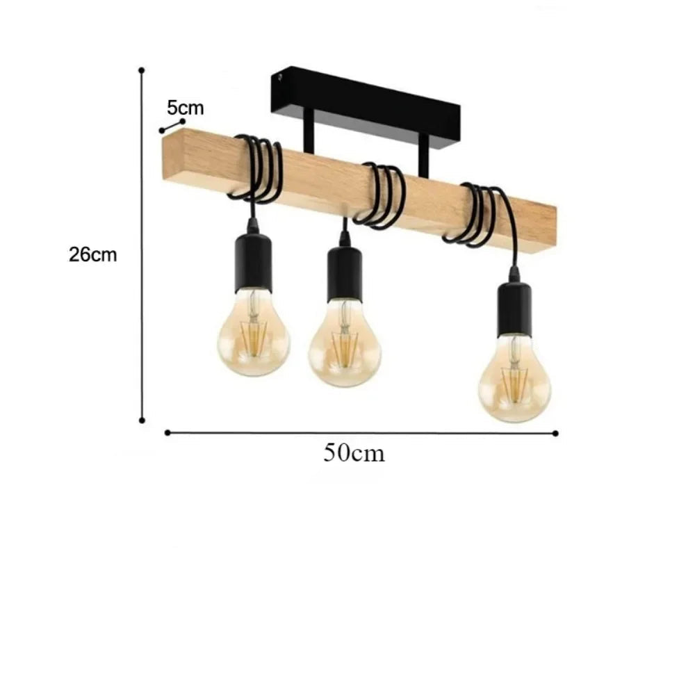 Lustre Vintage 3 Ampoules