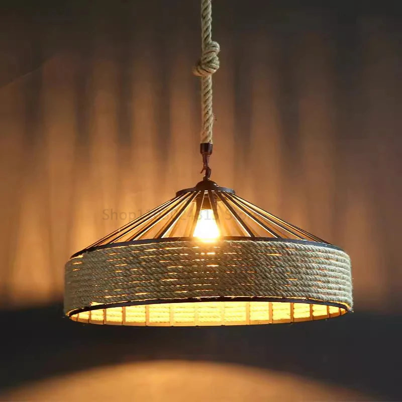 Lustre en Corde Naturelle