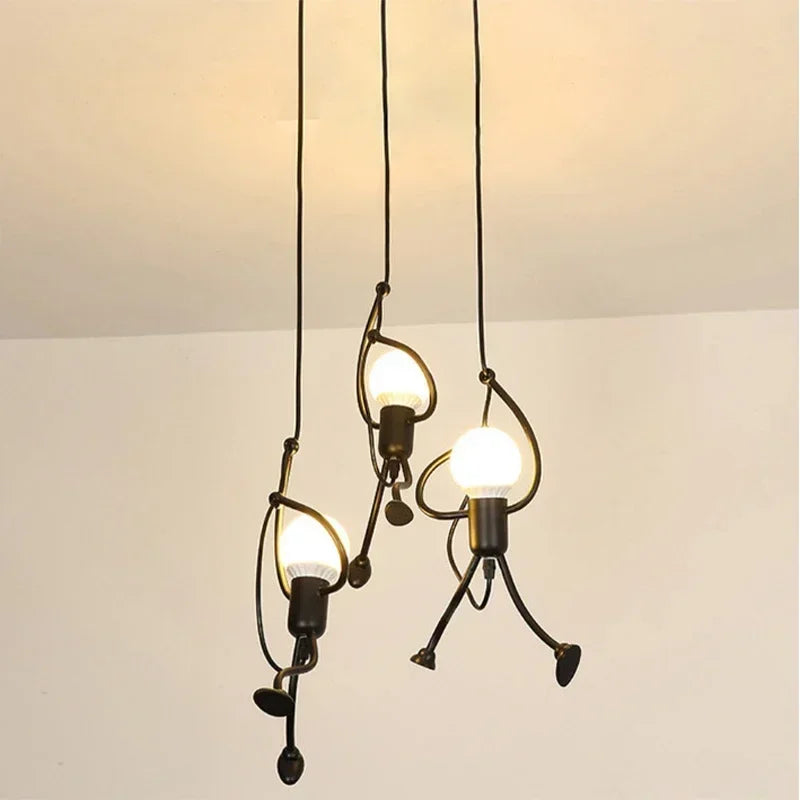 Lustre Suspendue Homme Grimpeur