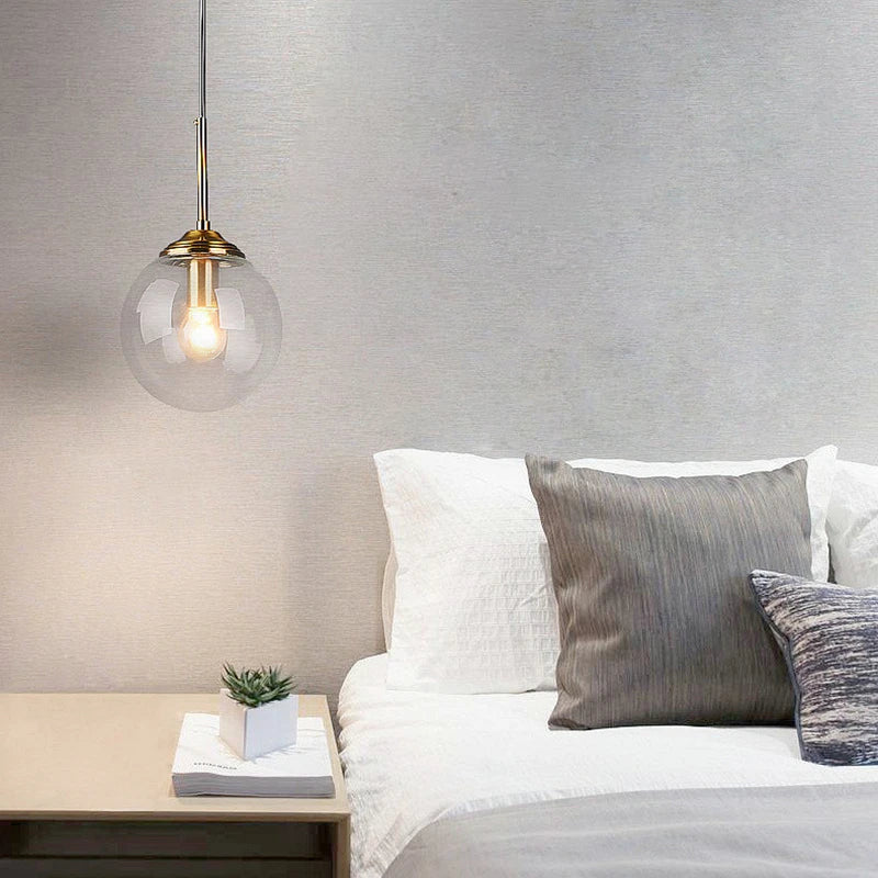 Lustre Design Boules Transparentes