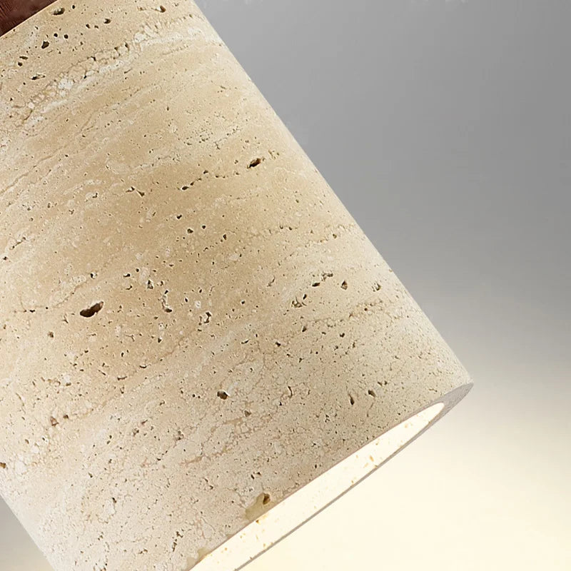 Lustre Cylindre Naturel Clair